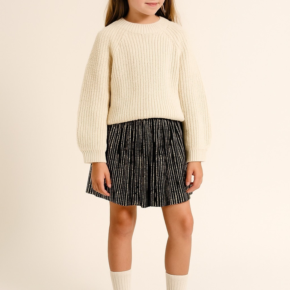 Next Black, Copper Colored Sequin Mini Skirt Girls SZ 10